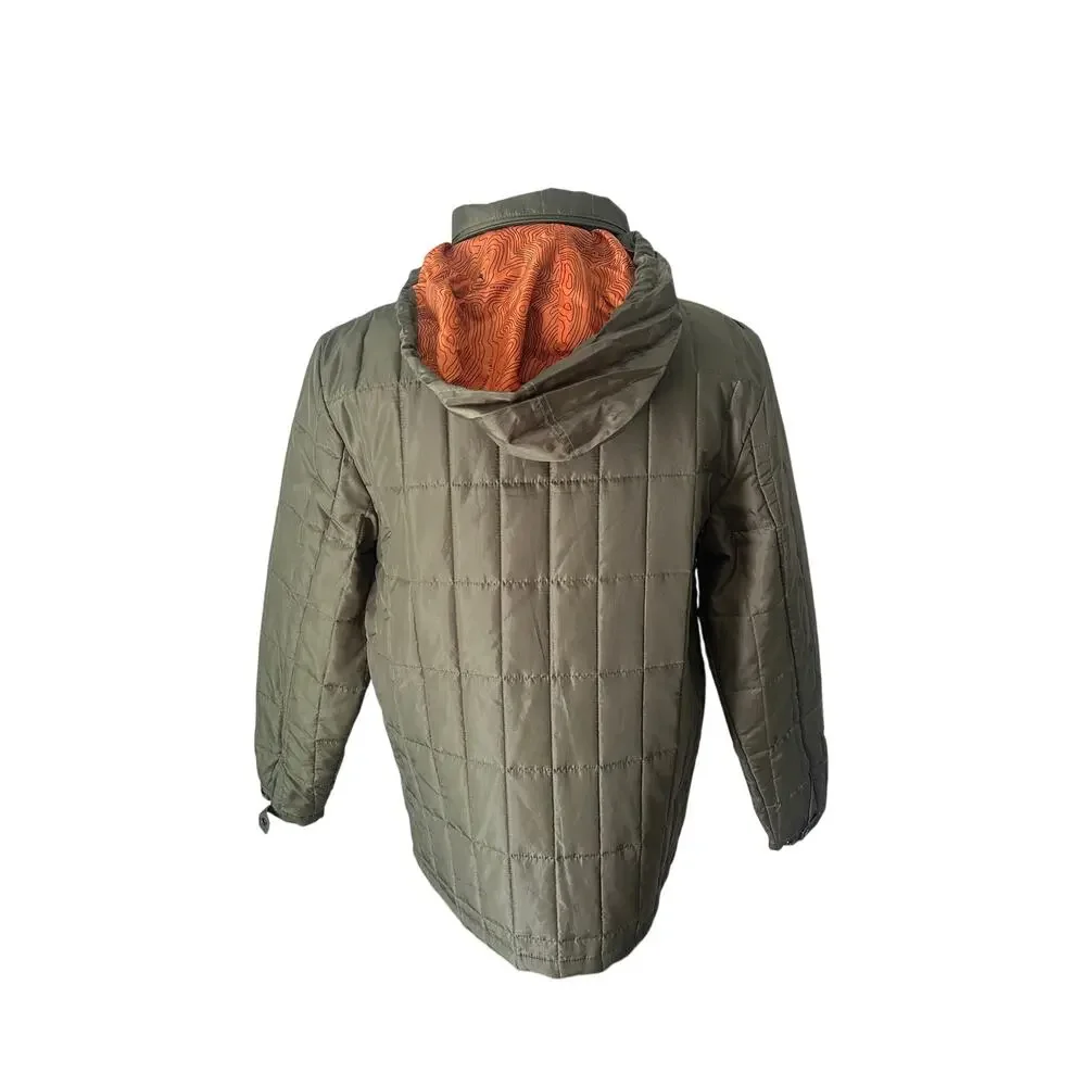 HippyTree Hunter Series Jacket Large Olive Green Hooded Quilted Outdoor NWOT